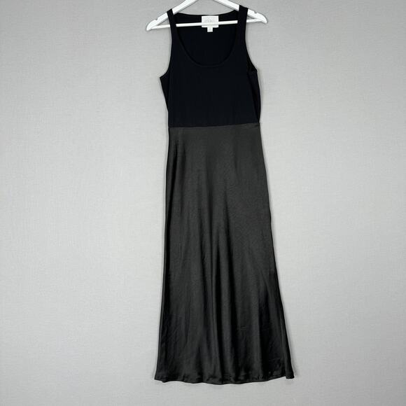 Mare Mare Anthropologie Knit Slip Twofer Tank Dress Womens Medium Black Party - Picture 2 of 14